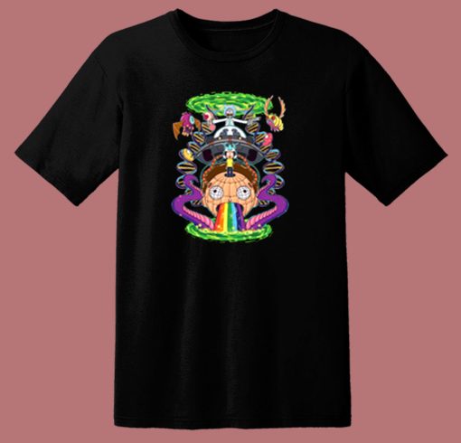 Rick And Morty Rick Almighty Girls 80s T Shirt