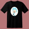 Rick And Morty Selfie Tiny Rick Girls 80s T Shirt