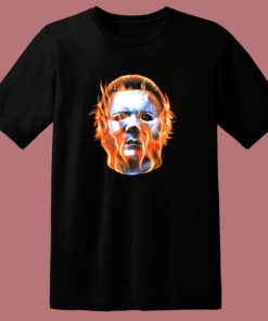 Rock Rebel Halloween Ii Michael Myers Flames 80s T Shirt