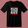 Run Zombies Retro 80s T Shirt