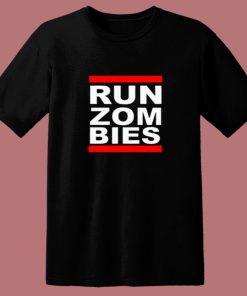 Run Zombies Retro 80s T Shirt
