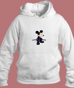Samurai Mickey Mouse Cartoon Character Aesthetic Hoodie Style