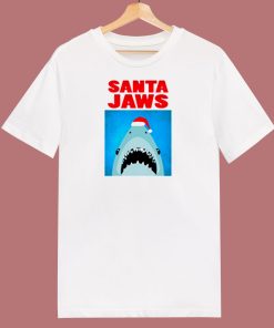 Santa Jaws 80s T Shirt