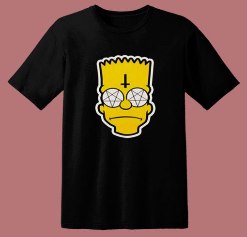 Satanic Bart Simpson 80s T Shirt