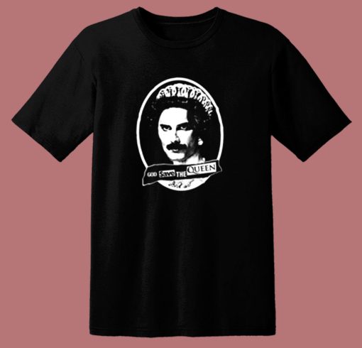 Save The Queen Freddie Mercury Parody 80s T Shirt