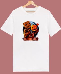 Scary Halloween Illustration 80s T Shirt