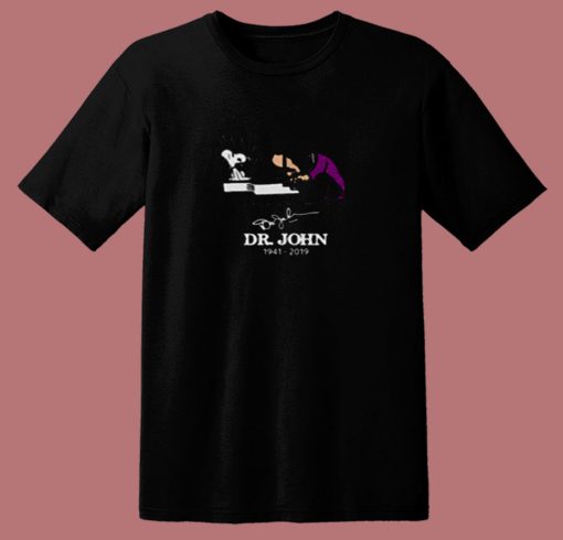 Schroeder Dr John 1941 2019 Signature Snoopy 80s T Shirt
