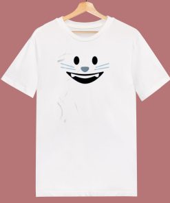 Smiling Cat Emoji 80s T Shirt