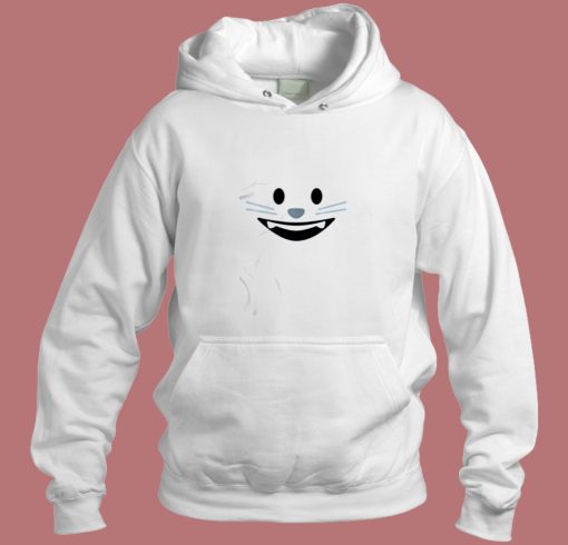 Smiling Cat Emoji Aesthetic Hoodie Style
