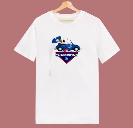 Snoopy And Woodstock La Dodgers 80s T Shirt