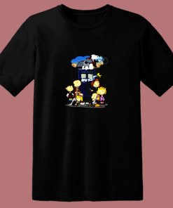 Snoopy Bad Dog Doctor Who Mashup Christmas 80s T Shirt