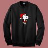 Snoopy Christmas Santa Xmas 80s Sweatshirt