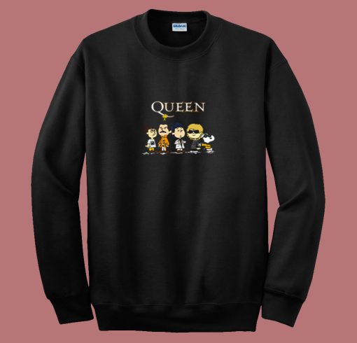 Snoopy Joe Cool With The Queen Band 80s Sweatshirt