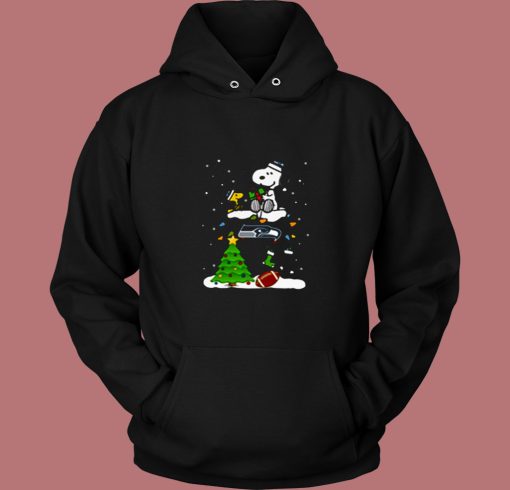 Snoopy Merry Christmas Nfl Seahawks 80s Hoodie