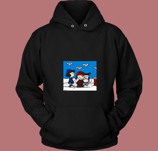 Snoopy Peanuts Santa Claus Christmas Cartoon 80s Hoodie
