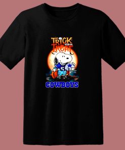Snoopy Trick Or Treat Dallas Cowboys Halloween 80s T Shirt