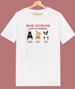 Social Distancing With My Bunnies 80s T Shirt
