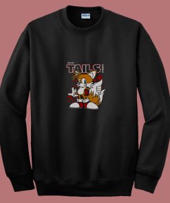 Sonic Miles Tails Prower Charcoal 80s Sweatshirt