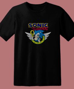 Sonic Rings And Wings Unisex 80s T Shirt