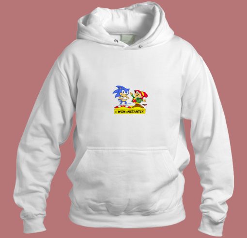 Sonic The Hedgehog I Won Instantly Aesthetic Hoodie Style
