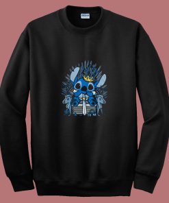 Stitch King Game Of Thrones Parody 80s Sweatshirt