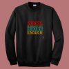 Stress Is Caused By Not Hiking Enough 80s Sweatshirt