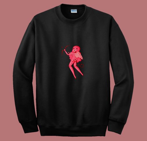 Stupid Cupid Black 80s Sweatshirt