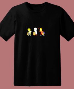 The Simpsons Halloween Lisa Milhouse Bart Simpson 80s T Shirt