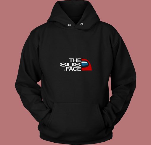 The Sus Face Impostor Among Us 80s Hoodie