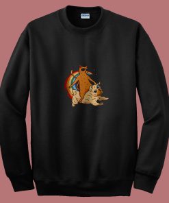 Trippy Space Cat 80s Sweatshirt