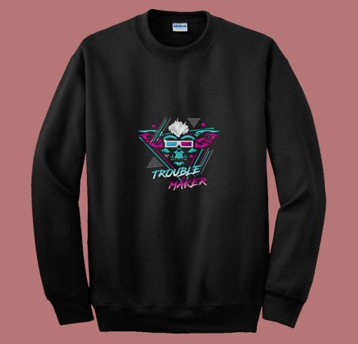 Trouble Maker Retro Gremlins Monster 80s Sweatshirt