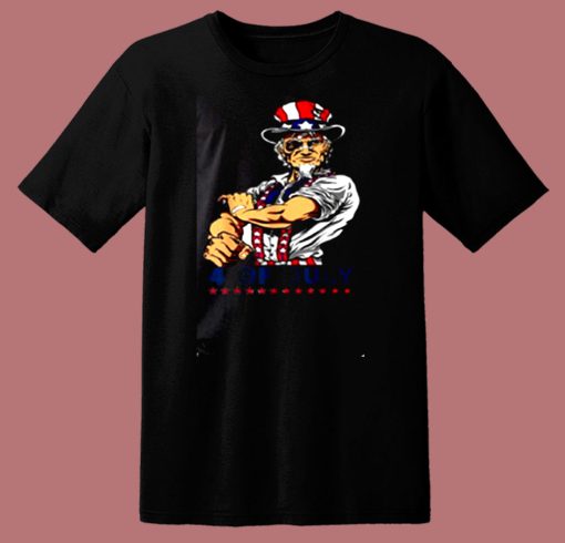 Uncle Sam Patriotic 4th Of July 80s T Shirt
