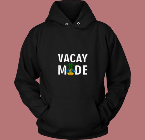 Vacay Mode Cool Pineapple Shades 80s Hoodie