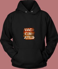 Vaccinated Graphic 80s Hoodie