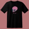 Vaporwave Pink Skull 80s T Shirt
