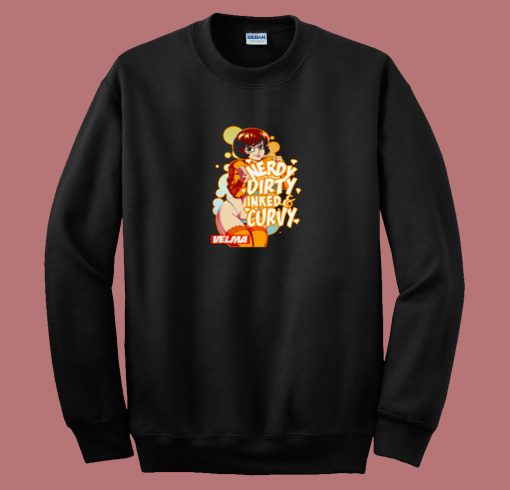 Velma Nerdy Dirty Inked Curvy 80s Sweatshirt