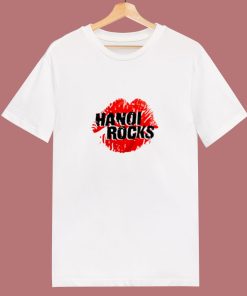 Vintage Red Lip Hanoi Rocks Graphic 80s T Shirt