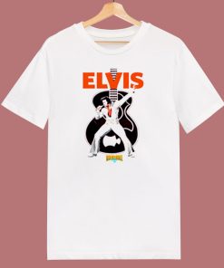 Vintage Retro Elvis Presley Ringer Unisex 80s T Shirt