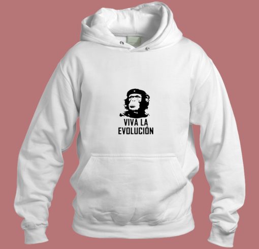 Viva La Evolucion Funny Evolution Che Guevara Monkey Aesthetic Hoodie Style