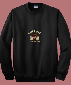 Weed Marijuana Rolling Stoned Pot 80s Sweatshirt