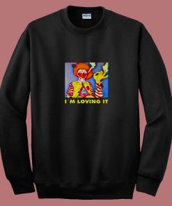Weed Smoking Clown 80s Sweatshirt