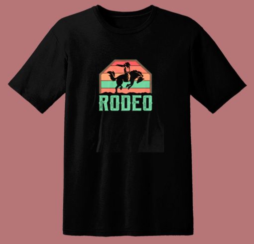 Western Horse Riding Rodeo Country Cowboy 80s T Shirt