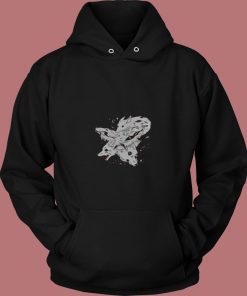 Wild Wolf Dogs With Goth Eyes 80s Hoodie