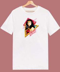 Wonder Woman Portrait Gal Gadot 80s T Shirt