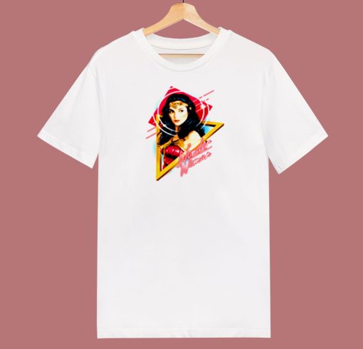 Wonder Woman Portrait Gal Gadot 80s T Shirt