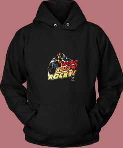 Wwf Rocky The Rock The Peoples Chant 80s Hoodie