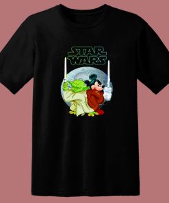 Yoda And Mickey Mouse Sw Christmas 80s T Shirt