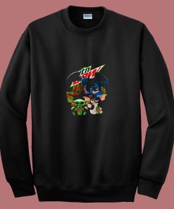 Yoda Baby Groot And Toothless Stitch Gizmo 80s Sweatshirt