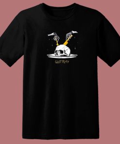 Gluttony Skull 80s T Shirt