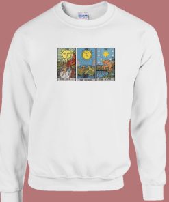 Sun Moon Star Tarot 80s Sweatshirt